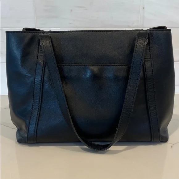 Patricia Nash Heritage Black Leather Chantilly Shoulder Satchel Tote Bag - Picture 6 of 16